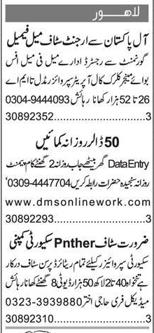 Office and Security Staff Job Positions