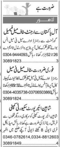 Supervisor and Computer Call Operator Job Opportunities in Lahore