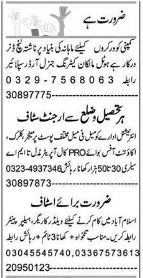 Call Operator & Public Relation Officer Jobs 2024