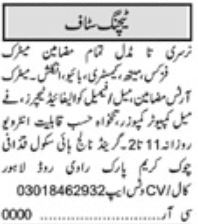 2024 Teaching Positions at Grand Knowledge High School, Lahore