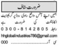 Latest Private Company Accounting Posts Lahore 2024