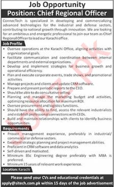 Position Vacant at ConnecTech