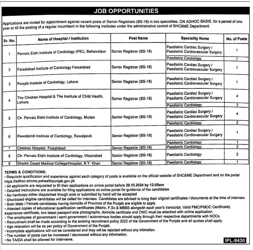 Specialized Healthcare and Medical Education job opportunities