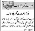 Latest House House Staff Posts Karachi 2024