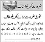Driver and Kitchen Helper jobs at Private Company